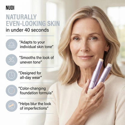 NUDI Changing Foundation Stick – The stick that makes mature skin glow again